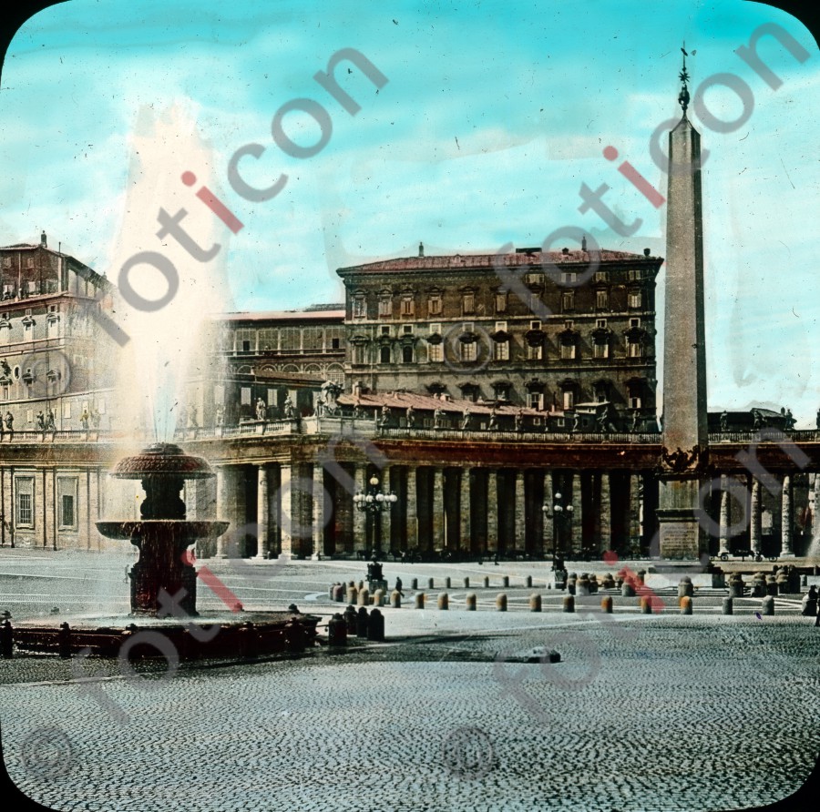 Der Vatikan mit Springbrunnen | The Vatican with a fountain (foticon-simon-037-002.jpg)